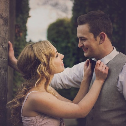 Photo of Engagement Portfolio taken by Jen Linfield Photography