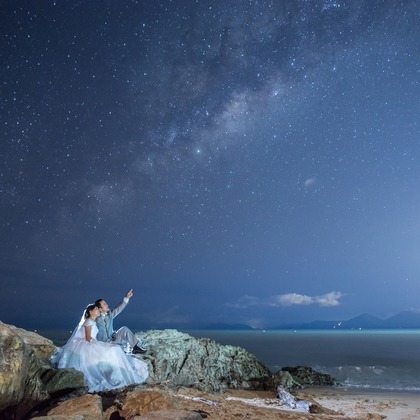 スマイルケアンズが撮影した「ケアンズの星空ビーチフォト」の写真