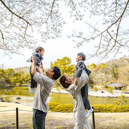 フォトグラが撮影した家族写真の出張撮影の写真