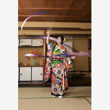 スマイルハンターが出張撮影した家族写真(キッズ,ベビーフォト)などが写った「成人式フォト」の家族写真