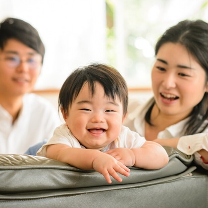 名畑文巨写真事務所が出張撮影したTemma Tenjin Hanjo Tei, 虹彩, 祖父母が写った家族写真(キッズ,ベビーフォト)の写真