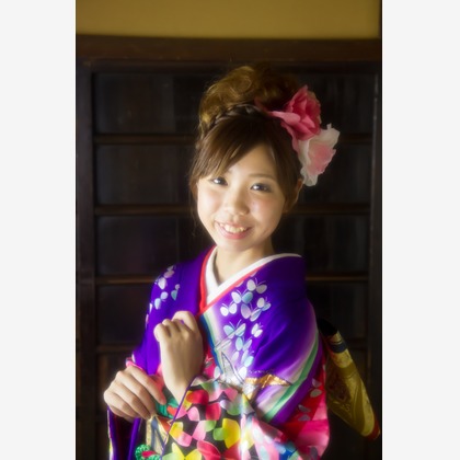 スマイルハンターが出張撮影した家族写真(キッズ,ベビーフォト)などが写った「成人式フォト」の家族写真