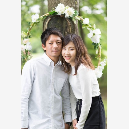 Photo of Pre-wedding photo shoot at Sagami-Oono Park taken by Happy Baby Project