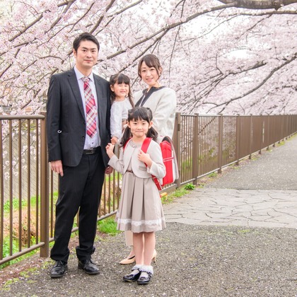 関場優太が撮影した家族写真の出張撮影の写真