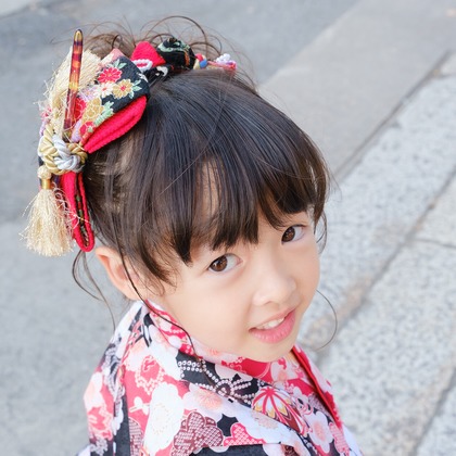 高夏写真店が出張撮影した「七五三の撮影」の家族写真