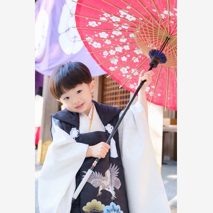高夏写真店が出張撮影した「七五三の撮影」の家族写真