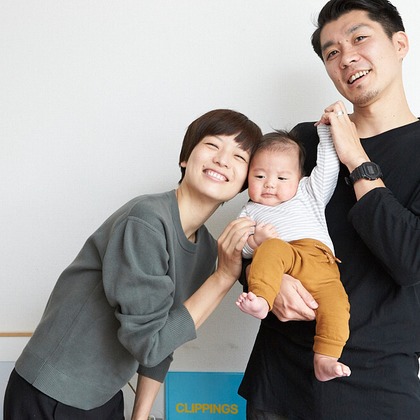 岩瀬泰治が撮影した家族写真の出張撮影の写真