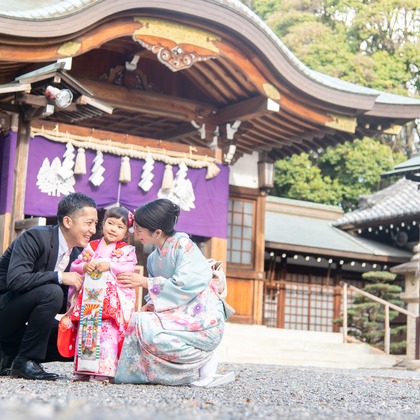 合同会社優希photoが出張撮影した「七五三写真」の家族写真