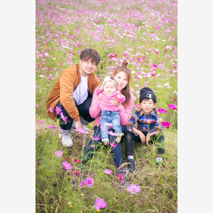 酒井大輔が出張撮影した家族写真, 植物, 七五三が写った家族写真の出張撮影/七五三フォトの写真