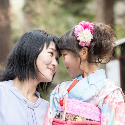 出張撮影くろさわが出張撮影した幸福, 写真, 通行人が写った七五三フォトの写真