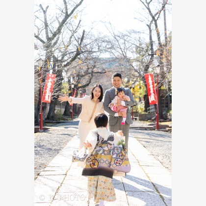 大森光太郎・K-PHOTOが出張撮影した「七五三撮影」の家族写真