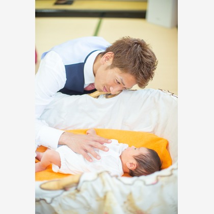 竹部 祐樹が出張撮影した誕生, 慰め, パーティーなどが写った「お宮参り＠唐津神社」の家族写真