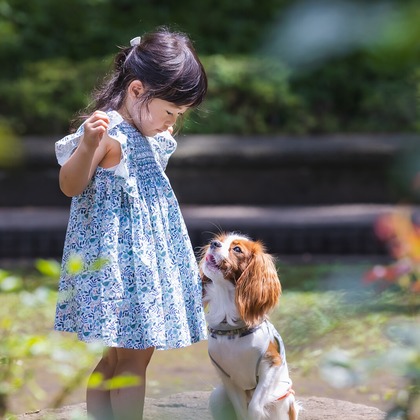 Minminが出張撮影したネクタイ, フラッシュ撮影, ジェスチャーが写った家族写真の出張撮影の写真