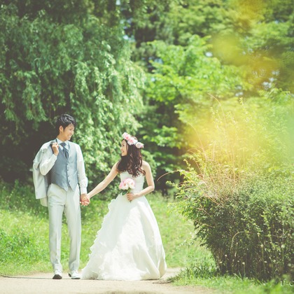 U-CONCENT (香川裕貴)が撮影した「ドレスロケーション前撮り宝ヶ池・賀茂社賀茂川」の写真