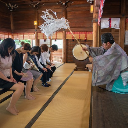 竹部 祐樹が出張撮影した誕生, 慰め, パーティーなどが写った「お宮参り＠唐津神社」の家族写真