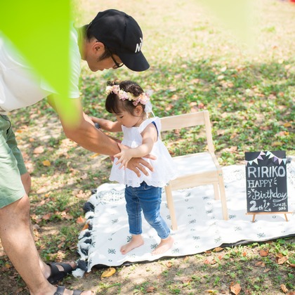 竹部 祐樹が出張撮影した眼鏡類, 赤ちゃん/ベビー, 楽しげが写った結婚式撮影の写真