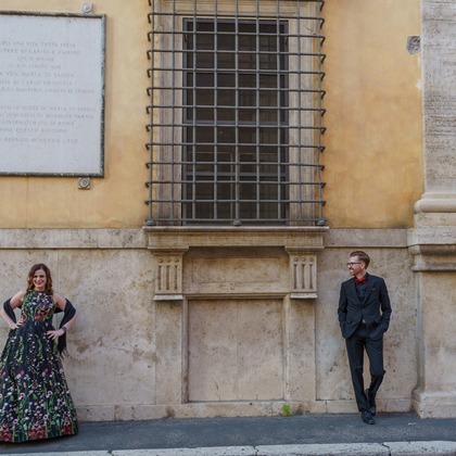 Francesco Carboni Photographyが出張撮影したトレビの泉, フォロロマーノ, 観光名所が写った家族写真の出張撮影の写真