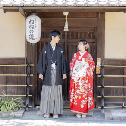 Photo of Japanese style pre-wedding photo shoot taken by Osaka Photo Factory