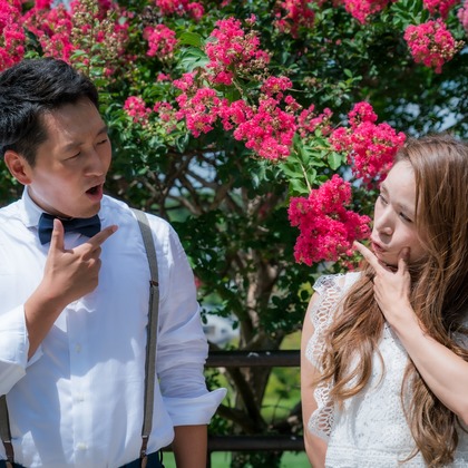 ヨッシ～が撮影した旅行先の記念撮影の写真