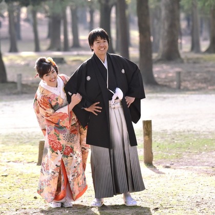 Photo of Pre weddingphotoshoot and wedding ceremony at shrine and Nara Park for foreigners. taken by Kiki photo works
