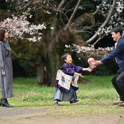 寫樂斎が撮影した家族写真の出張撮影/七五三フォトの写真