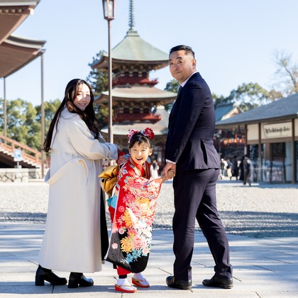出張撮影くろさわが出張撮影した「七五三」の家族写真