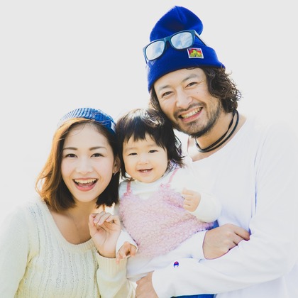 松井シンジが撮影した家族写真の出張撮影の写真
