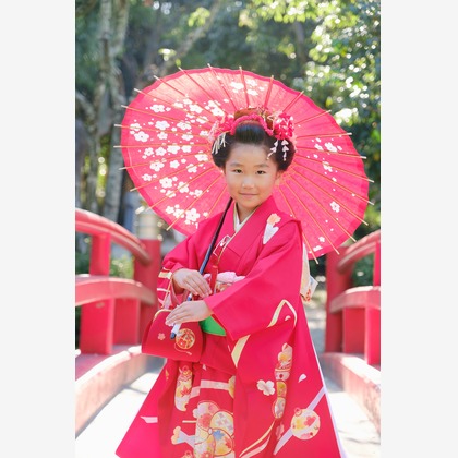 高夏写真店が出張撮影した「七五三の撮影」の家族写真