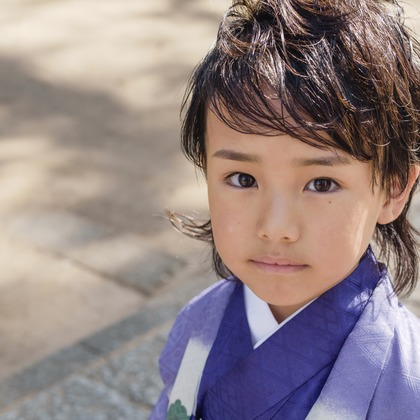 Photographer YUUKIが出張撮影した色合いと色合い, お祝い, 中国建築などが写った「七五三_5歳」の家族写真