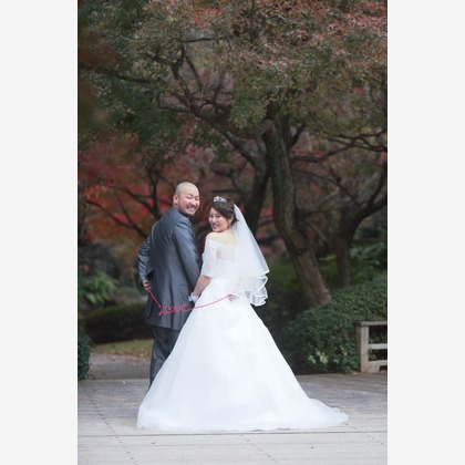 Photo of Dressing in kimono and previous taking by Western style of dress taken by KIKIウェディング