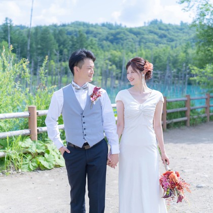 Photo of Hokkaido Biei Town Blue Pond Location Photo Wedding taken by Hokkaido Location Photo Wedding♪