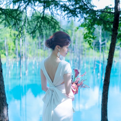 Photo of Hokkaido Biei Town Blue Pond Location Photo Wedding taken by Hokkaido Location Photo Wedding♪