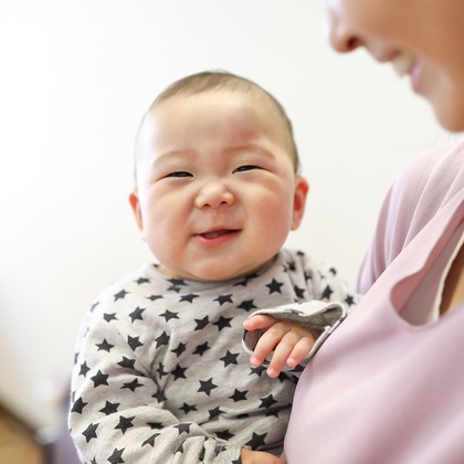 Minminが出張撮影したネクタイ, フラッシュ撮影, ジェスチャーが写った家族写真の出張撮影の写真