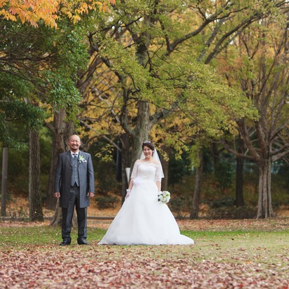 Photo of Dressing in kimono and previous taking by Western style of dress taken by KIKIウェディング