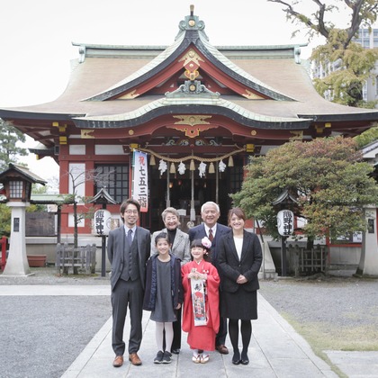 眞田 厚司が出張撮影した「七五三」の家族写真