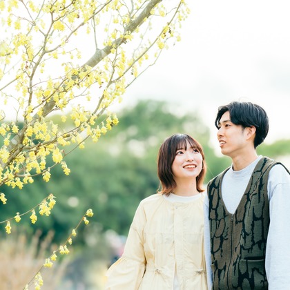 株式会社GESPが出張撮影した「公園_カップル記念撮影」の家族写真