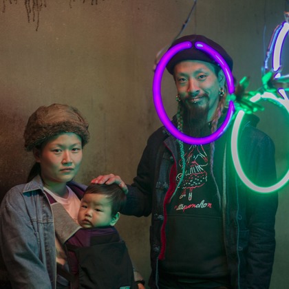 Hamuこども写真館が撮影した家族写真の出張撮影の写真