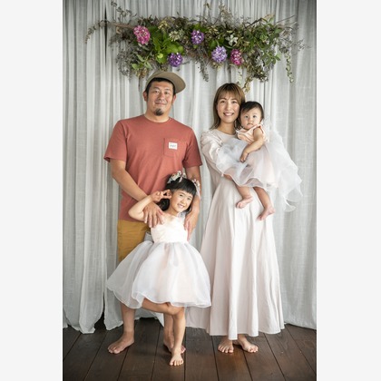 Hamuこども写真館が撮影した家族写真の出張撮影の写真