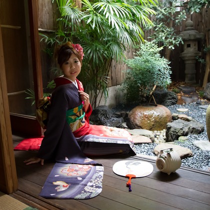 スマイルハンターが出張撮影した家族写真(キッズ,ベビーフォト)などが写った「成人式フォト」の家族写真