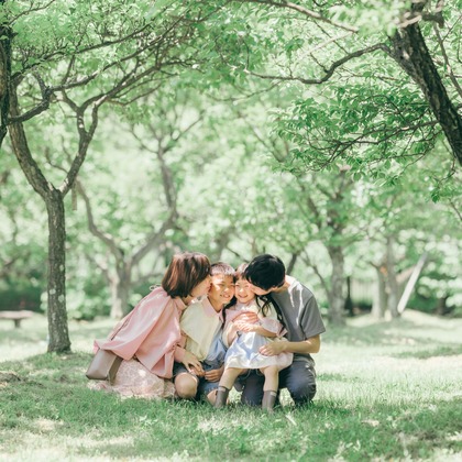 外山和希が撮影した家族写真の出張撮影の写真