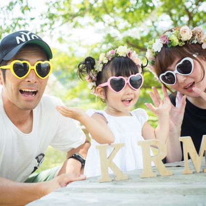 竹部 祐樹が出張撮影した眼鏡類, 赤ちゃん/ベビー, 楽しげが写った結婚式撮影の写真