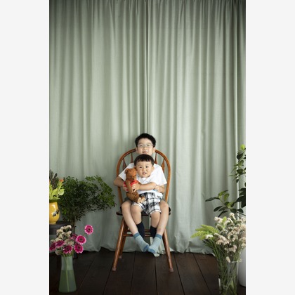 Hamuこども写真館が撮影した家族写真の出張撮影の写真