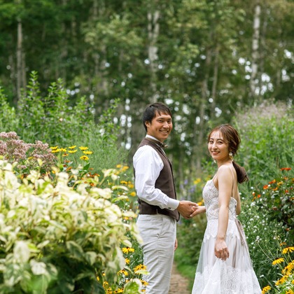 Photo of Furano/Biei location photo wedding taken by uno e creative act.
