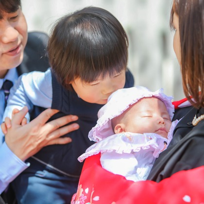 r.n.m Photolifeが撮影した家族写真の出張撮影/お宮参りの写真