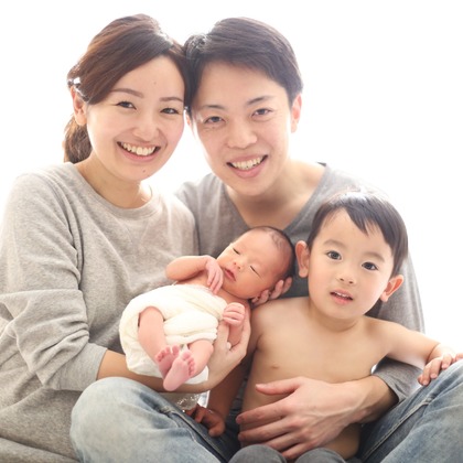 出張撮影HUG TIMEが撮影したスタジオ撮影の写真