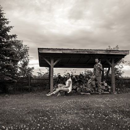 Photo of Engagement Portfolio taken by Jen Linfield Photography