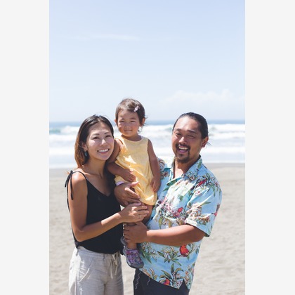 yukino photographyが出張撮影したトランク, ジョイント, おなかが写った家族写真の出張撮影の写真