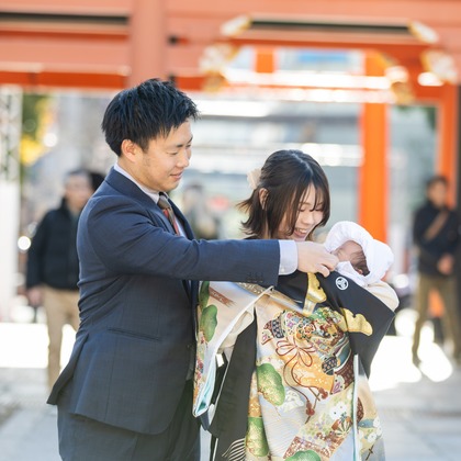 木村知佳が撮影したニューボーンフォト/家族写真の出張撮影/お宮参りの写真