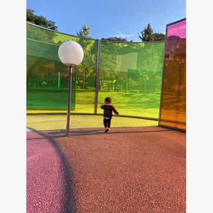 小林　碧が出張撮影した「いつもの公園で」の家族写真