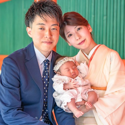 中村雅樹が出張撮影したジェスチャー, 記念写真, お宮参りが写ったお宮参りの写真